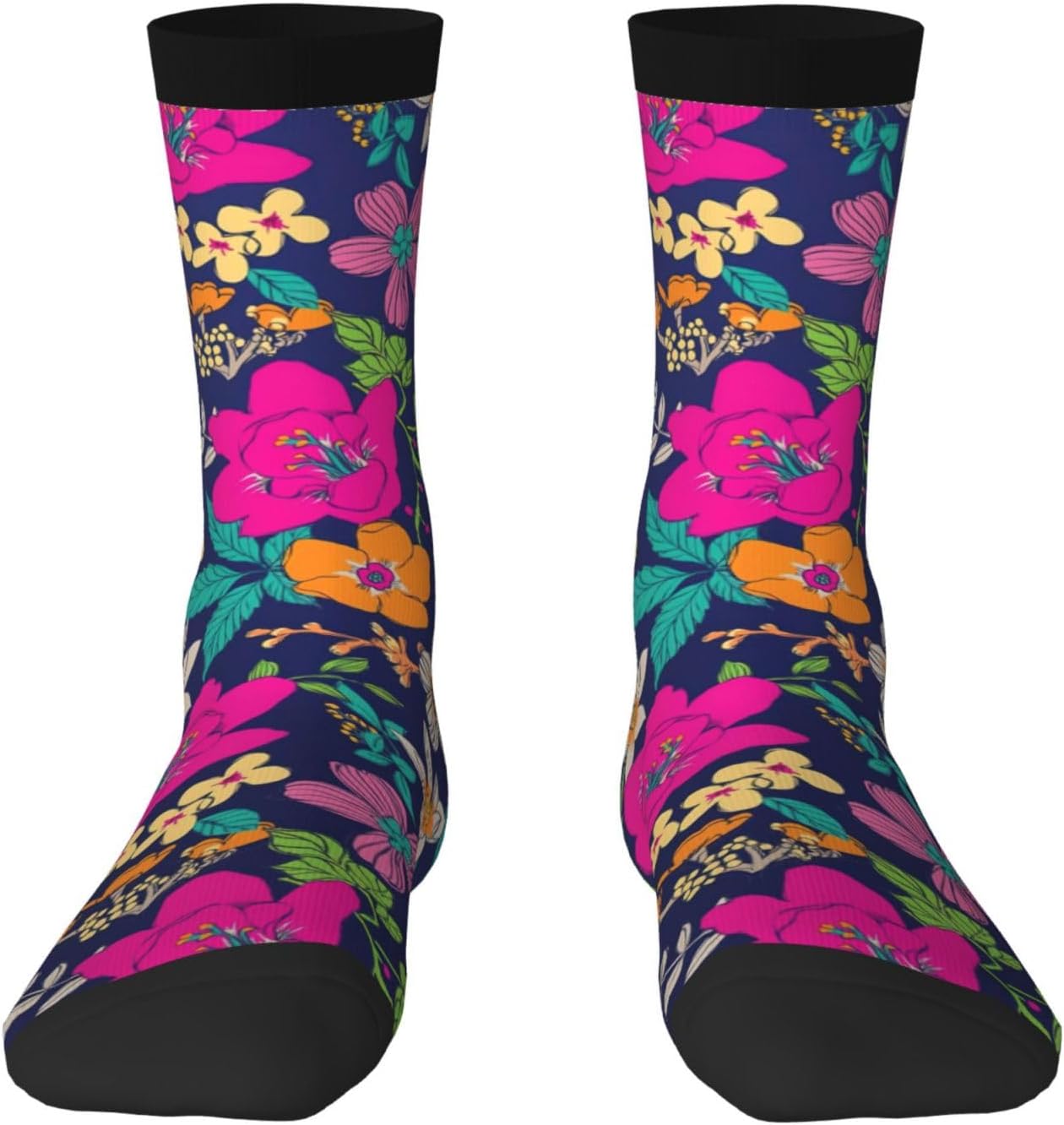 Chaussettes — hauteur mi-mollet, en polyester