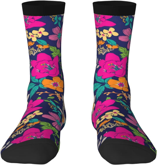 Chaussettes — hauteur mi-mollet, en polyester